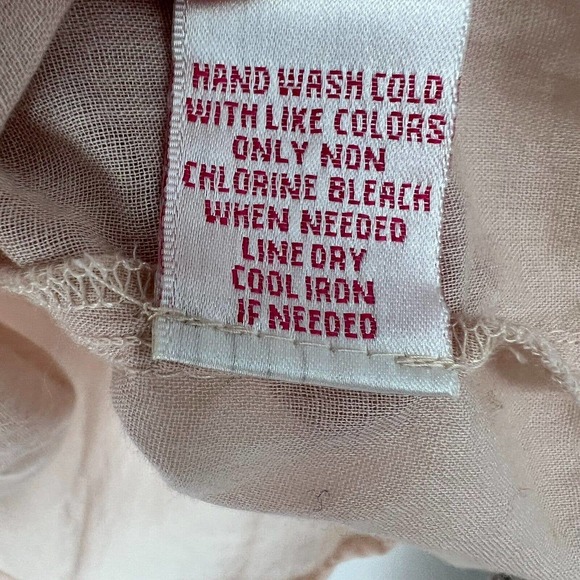 Parker Blouse Womens Sz Small Pink Gray Embroidery Sequins Beaded Long Sleeve - Picture 9 of 9